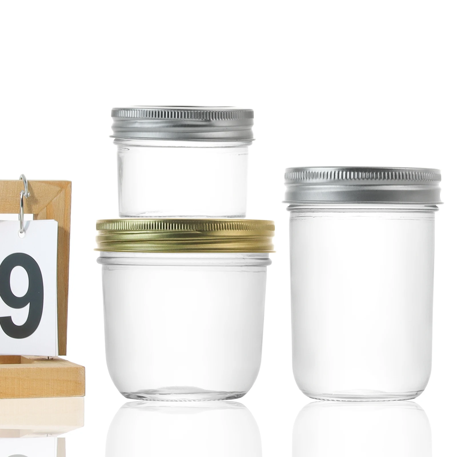 Wholesale Mason Jelly Glass Jar,100ML,200ML,300ML,500ML,1000ML