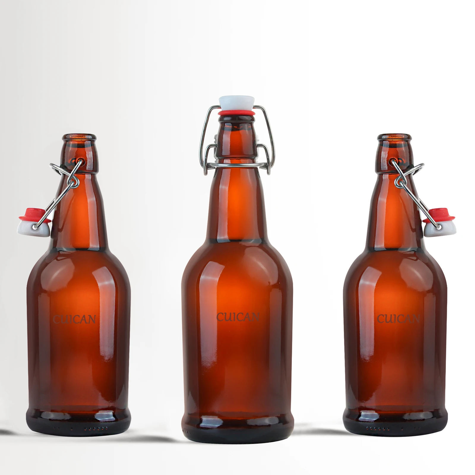 Wholesale 500ML Amber Glass Beer Bottles