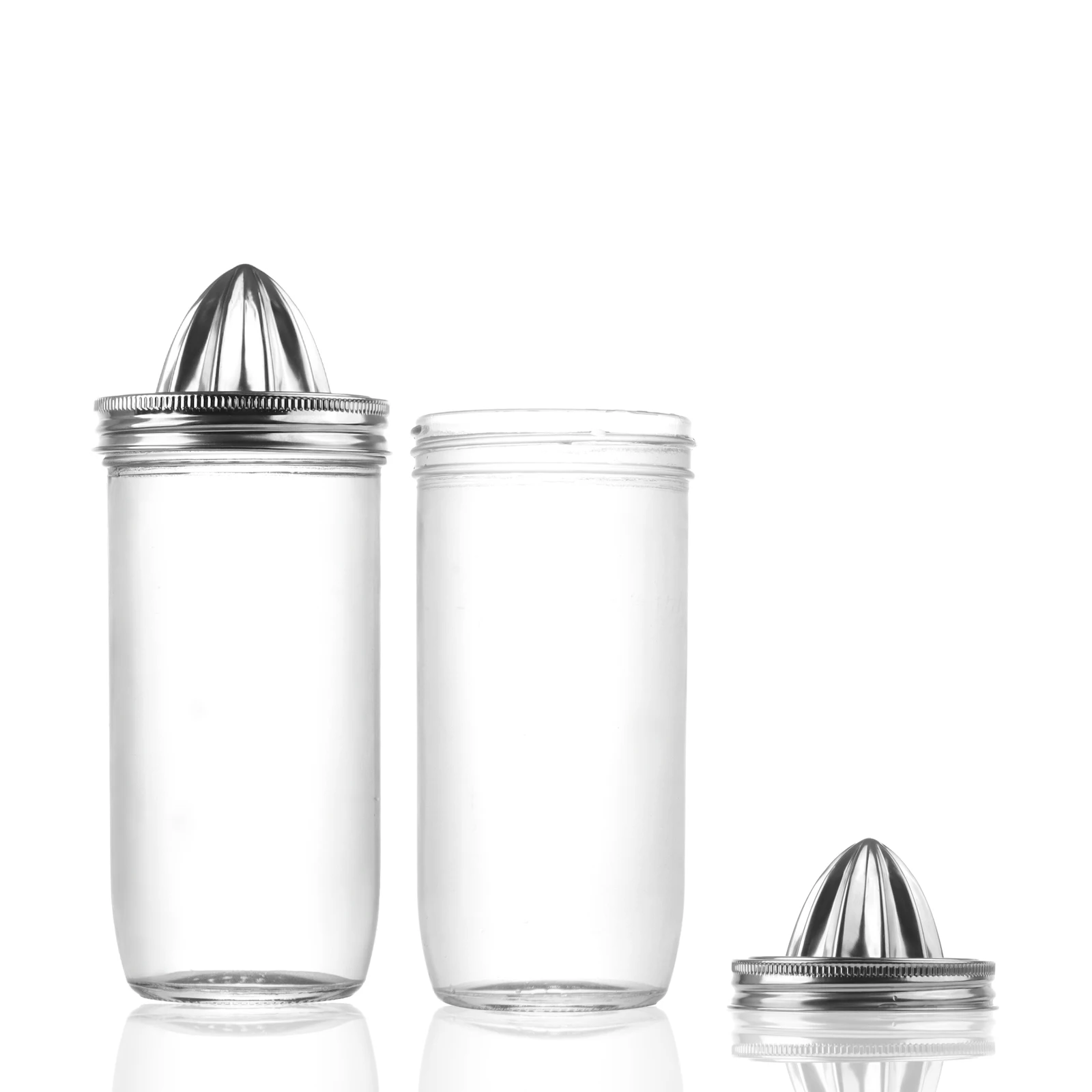 Wholesale Glass Mason Jar with Manual Juicing Mason Lid