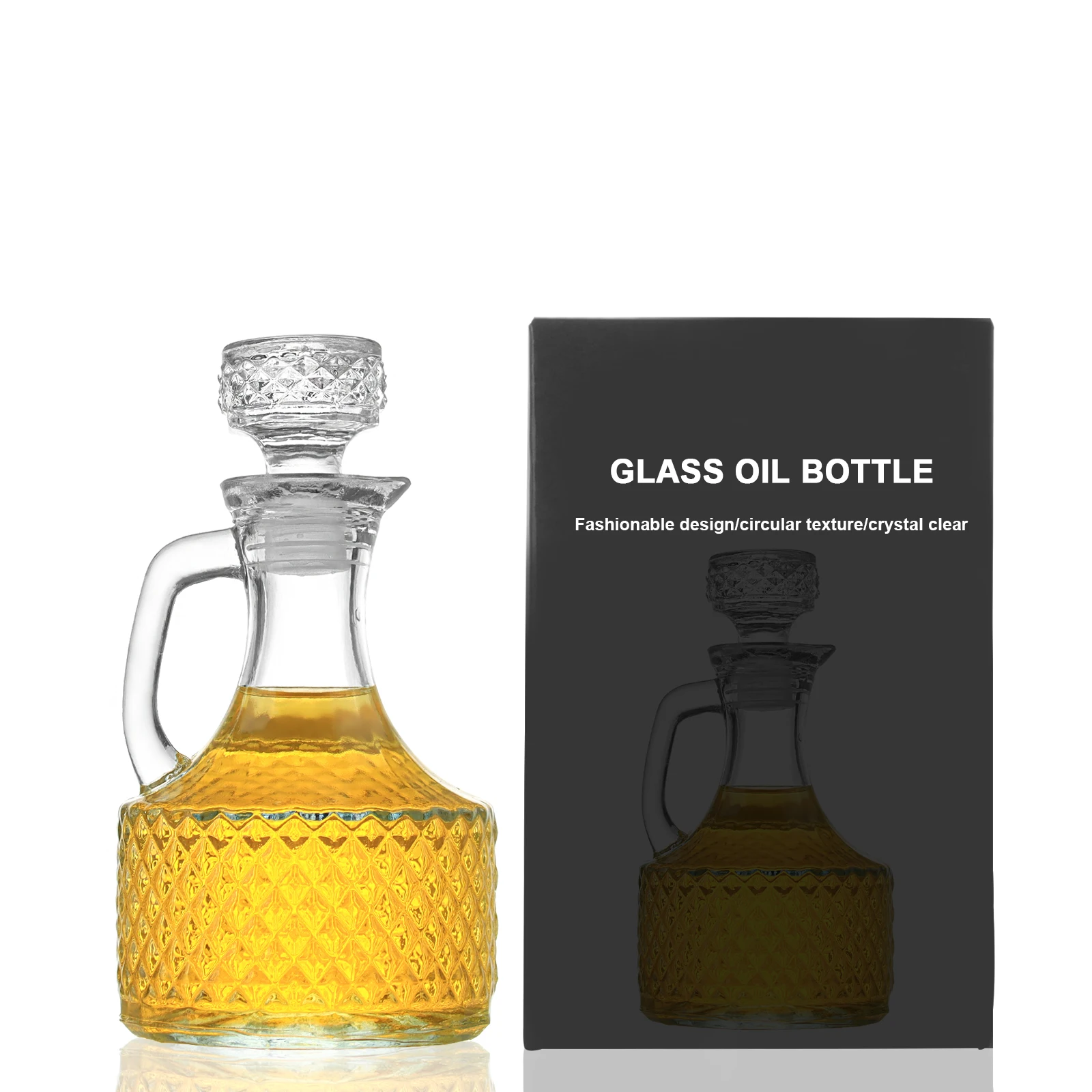 Wholesale 350ml Olive Oil Glass Pot