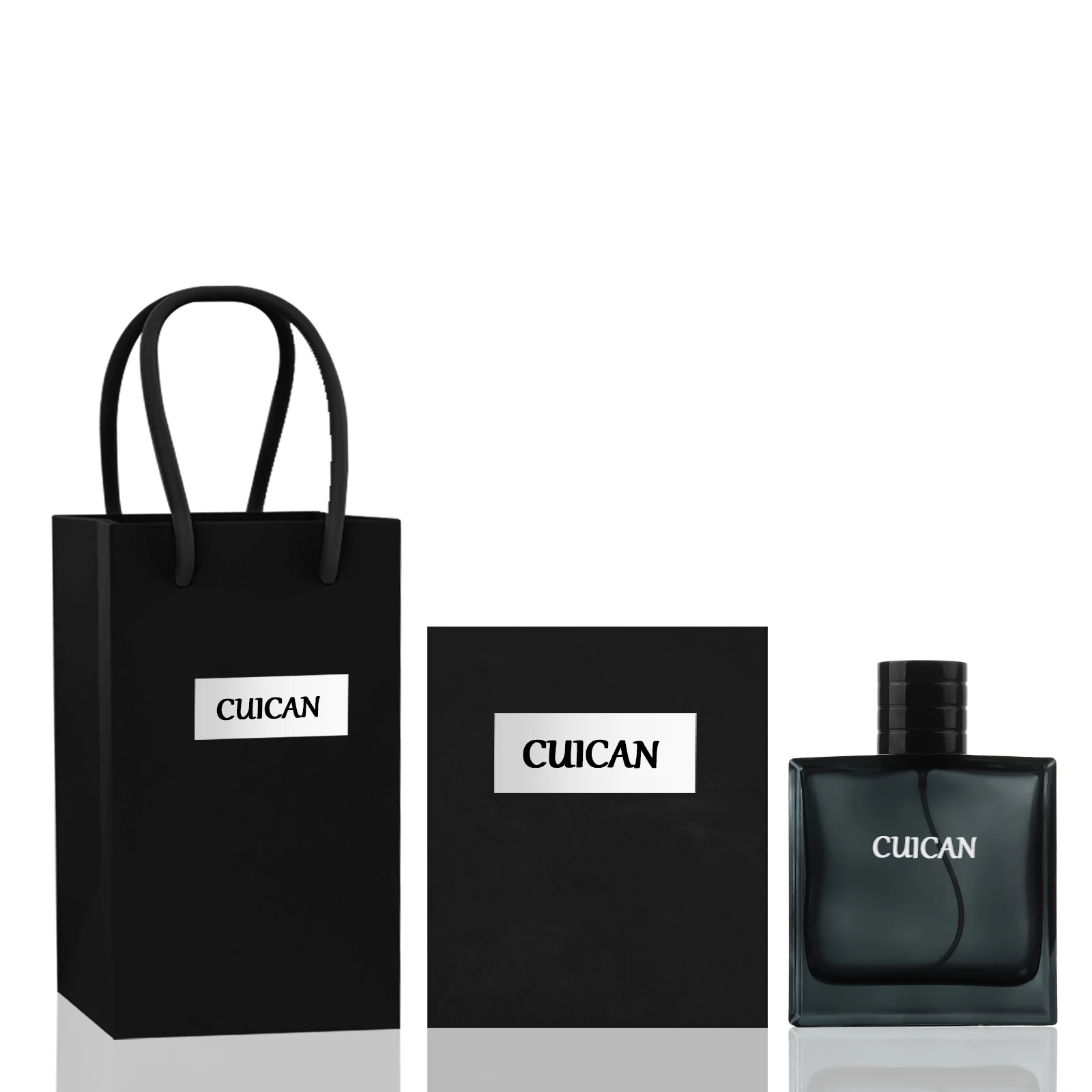 Custom Black Glass Perfume Bottle with Box,30ml,50ml,100ml