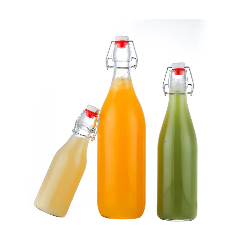 Wholesale Swing Top Glass Beverage Bottle,250ml,500ml,1000ml