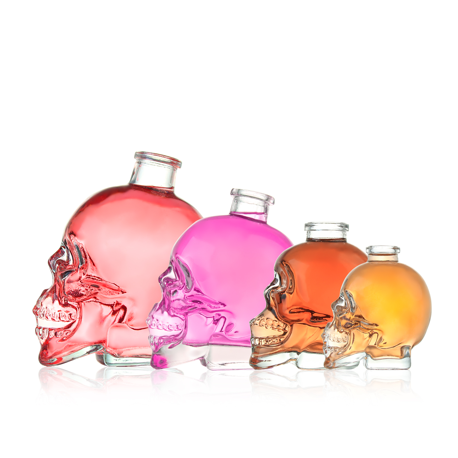 Wholesale Skull Glass Wine Bottle,100ml,180ml,400ml,750ml