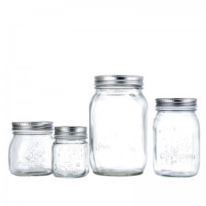 Buy Wholesale China Glass Mason Jar Glass Milk Bottle With Handle And Metal  Lid Glass Drinking Cups 16oz Glass Jam Jars & Bottle Jars Household  Container Pot at USD 0.44