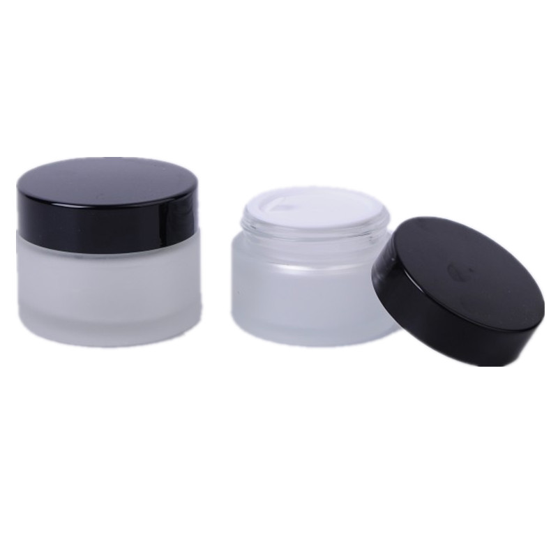 Cheap price  Empty Cosmetic Containers Near Me  - 5g 10g 20g 30g 50g 100g empty glass cream jar with lids for skin care Cosmetic cream Cui Can Glass