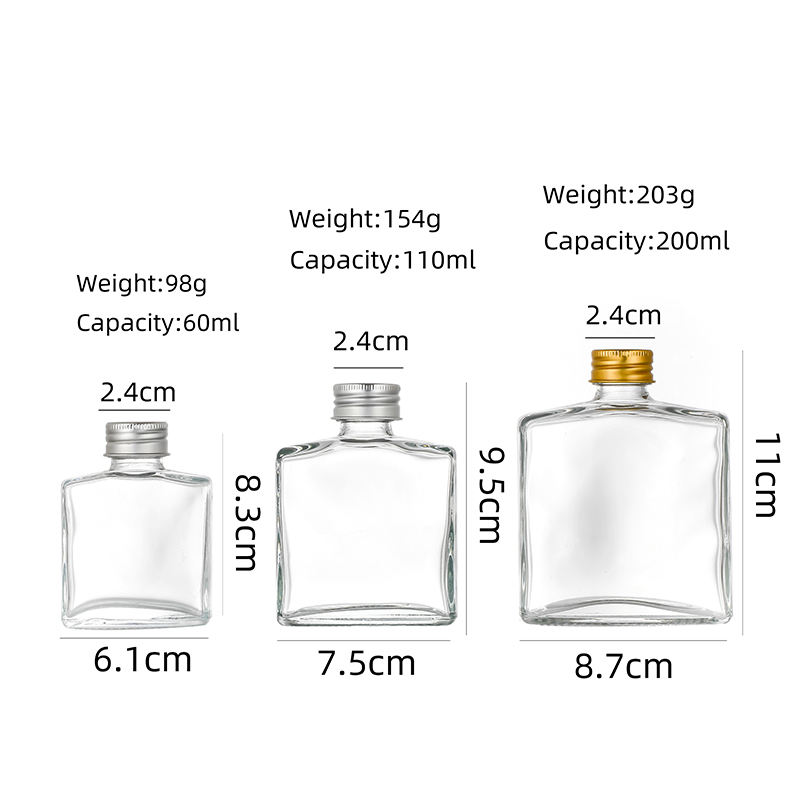 200ml 315ml 450ml empty frosted clear