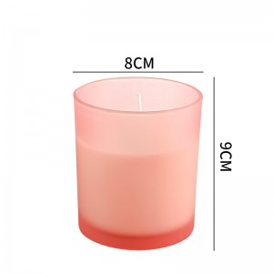 Wholesale round colored 315ml smoked glass candle jars with lids for candle  making