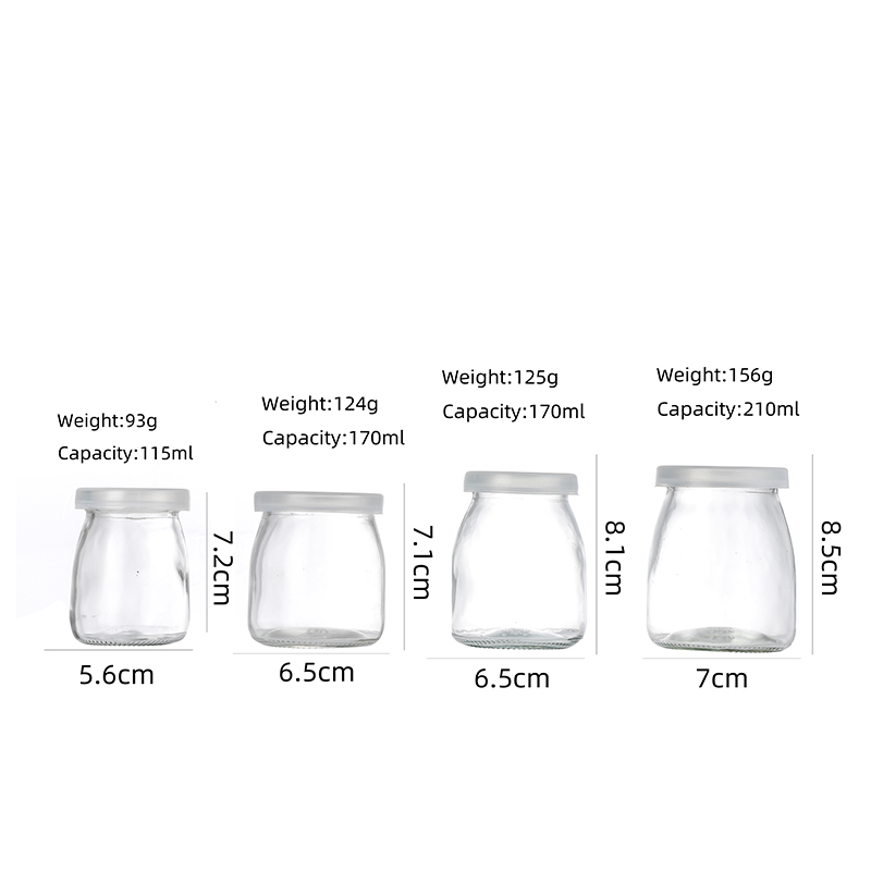 Buy Wholesale China 100ml Empty Glass Yogurt Jar Food Jar Storage Jar & Yogurt  Jars Glass at USD 0.08