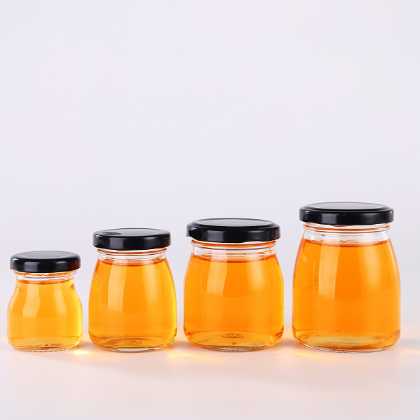 Low price for Airless Lotion Pump Bottles - 100ML high quality pudding jar with metal lid Cui Can Glass