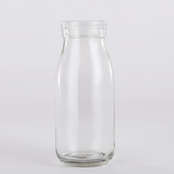 Wholesale Dealers of Dram Bottles With Caps - 200ML 250ML 50ML 1000ML milk glass bottle with metal cap Cui Can Glass